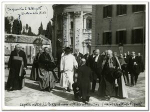 La visita di Pio XI allo Studio del Mosaico Vaticano