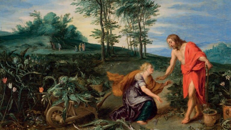 Jan Brueghel il Giovane, Noli me tangere, 1630 circa, olio su rame, 23 × 37,5 cm, collezione privata