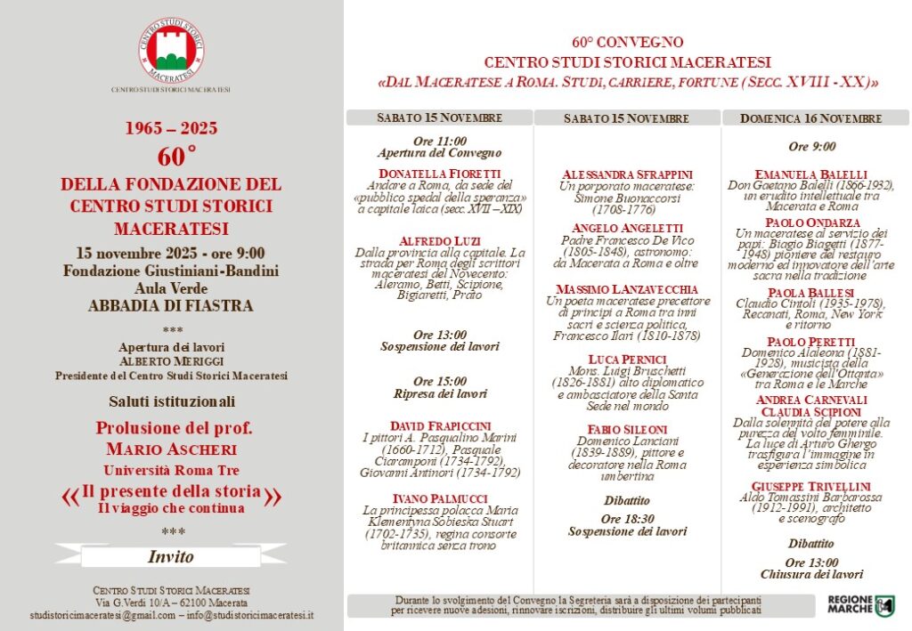 convegno studi maceratesi programma