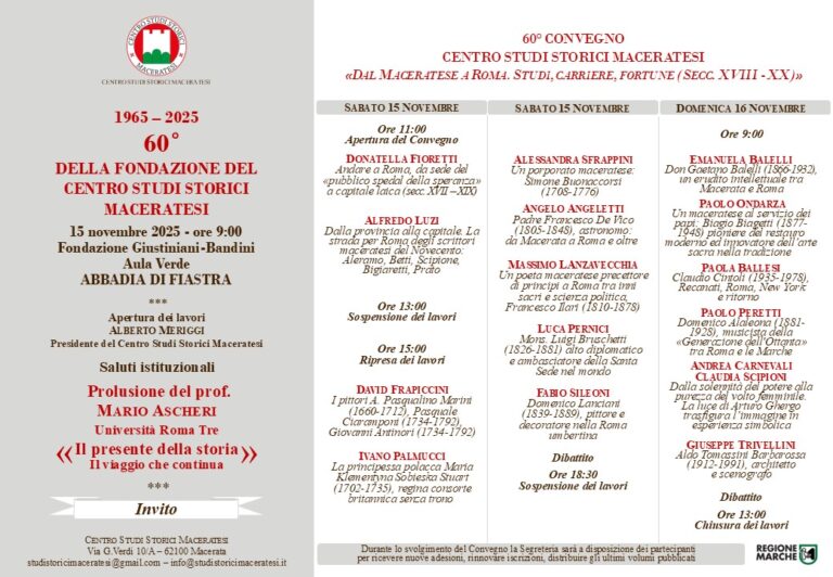 convegno studi maceratesi programma