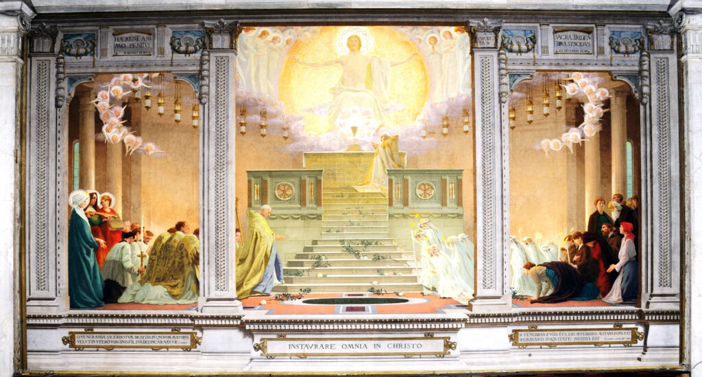 Biagio Biagetti, Pio X il papa eucaristico, Duomo di Treviso