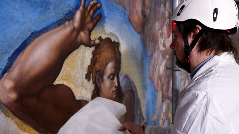 La manutenzione straordinaria del Giudizio Universale di Michelangelo