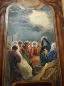 Biagio Biagetti, Pentecoste, affresco, Santuario della Misericordia di Macerata
