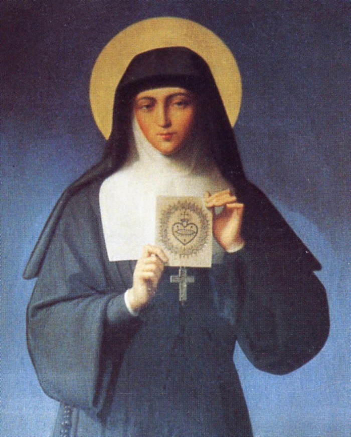 Marguerite-Marie_Alacoque Monastero di Paray-le-Monial (Francia) - 19mo secolo