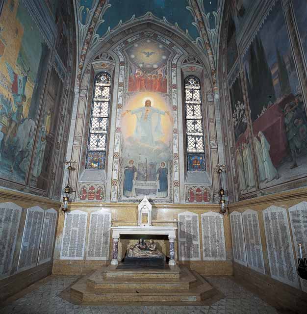 La Cappella Baiardi nel Duomo di Parma con l'affresco del Sacro Cuore dipinto da Biagio Biagetti