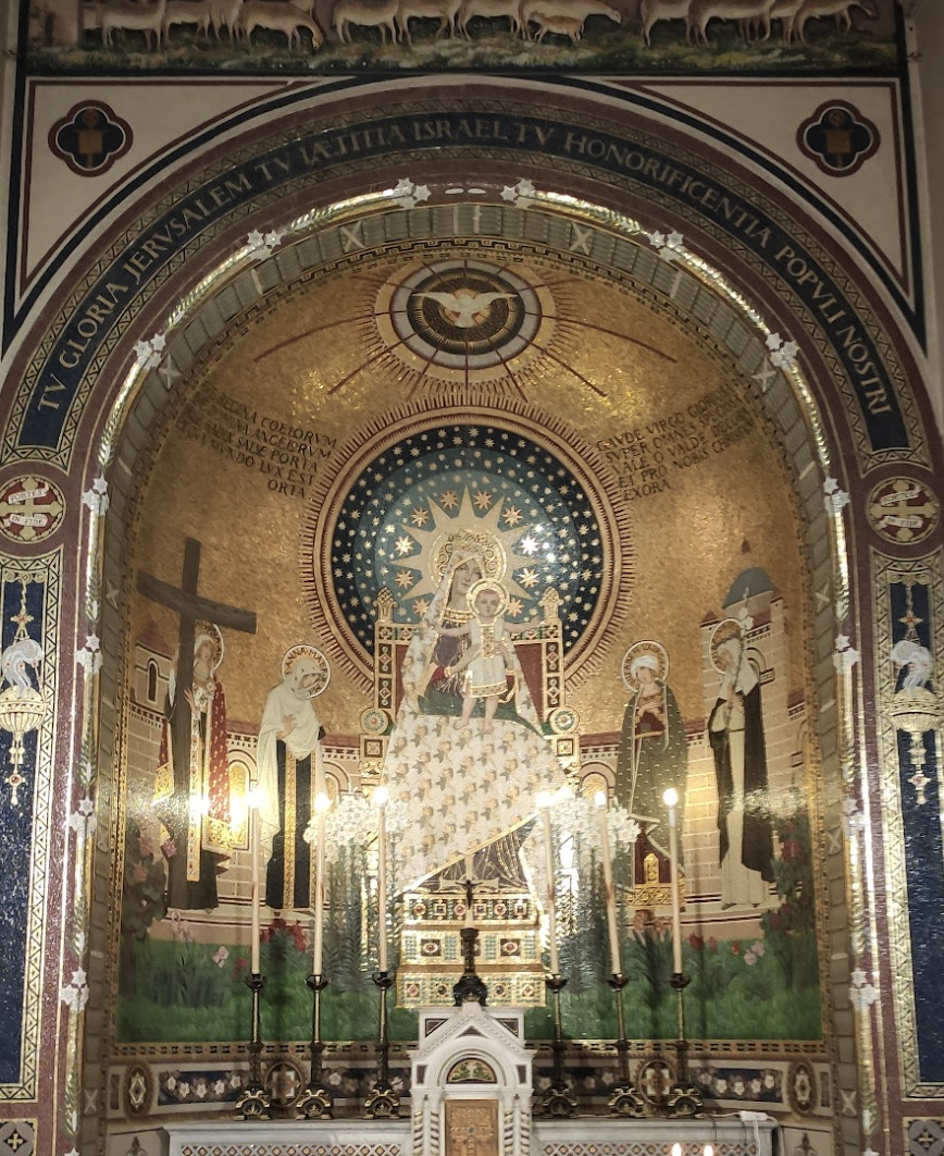 B. Biagetti, Madonna in trono e sante, Basilica di Santa Croce al Quartiere Flaminio, Roma