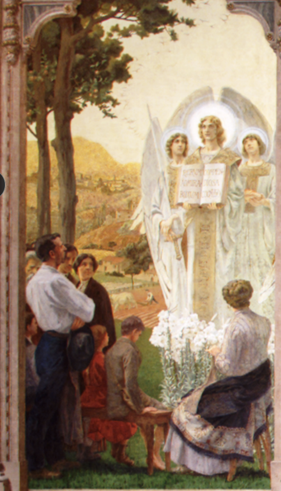 B. Biagetti, l'istruzione del popolo di Dio, affresco, Duomo di Treviso